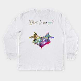 Rorschach inkblot test Kids Long Sleeve T-Shirt